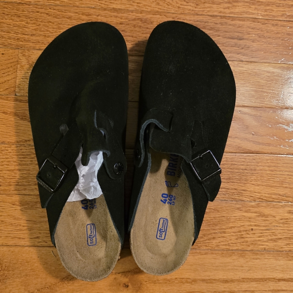Birkenstock Black Boston Clogs